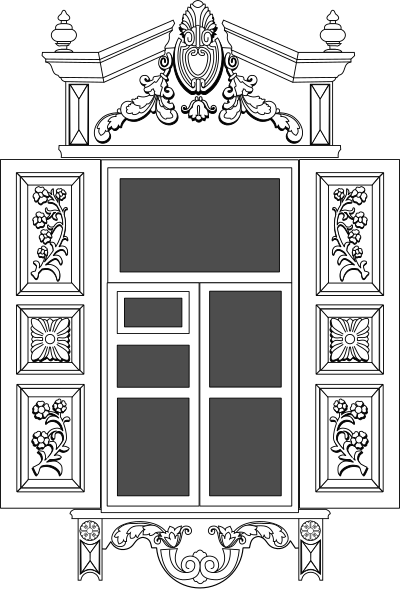 Siberian window clipart