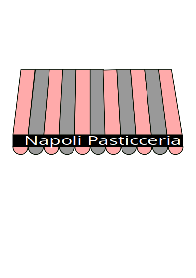 Sidewalk awning bakery clipart