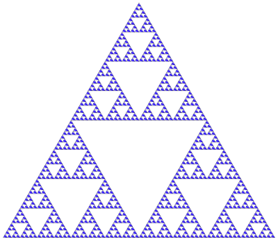 Sierpinski Triangle Colored clipart