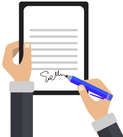 Sign Contract clipart