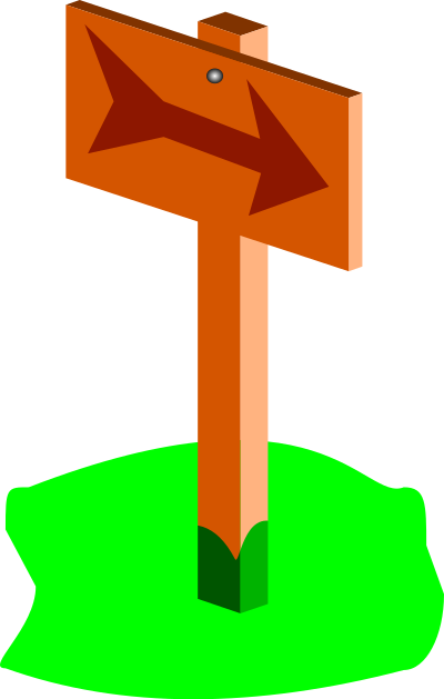 SIGN POST clipart