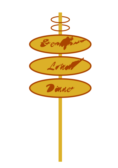 SIGN POST clipart