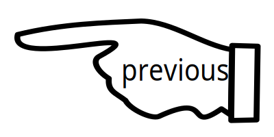 Sign-previous clipart