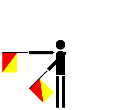 Signal flag hotel clipart