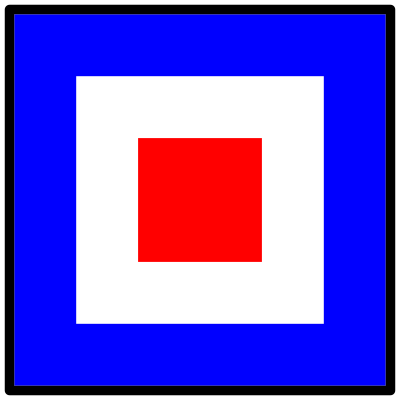 Signal flag whiskey clipart