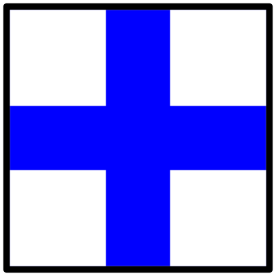 Signal flag xray clipart