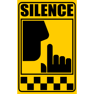 Signal of Silence - yellow clipart