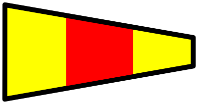Signalflag 0 clipart