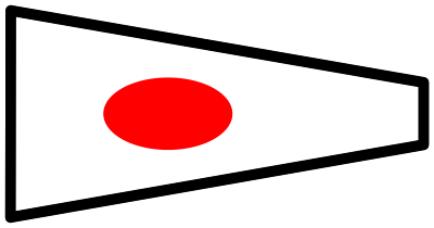 Signalflag 1 clipart