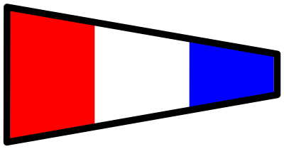 Signalflag 3 clipart