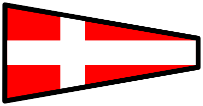 Signalflag 4 clipart