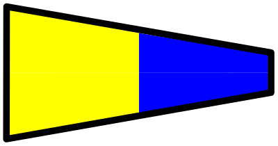 Signalflag 5 clipart