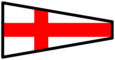Signalflag 8 clipart