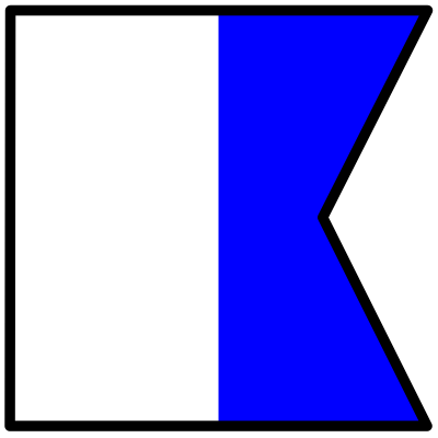 Signalflag alpha clipart