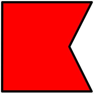 Signalflag bravo clipart