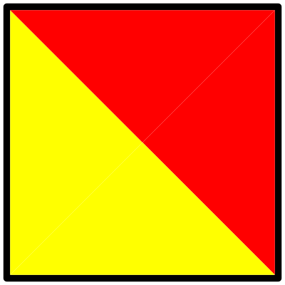 Signalflag oscar clipart
