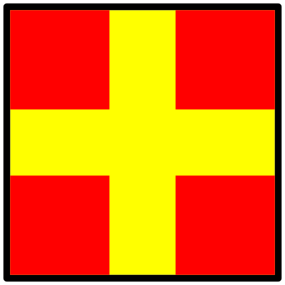Signalflag romeo clipart