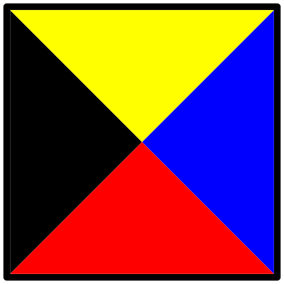 Signalflag zulu clipart