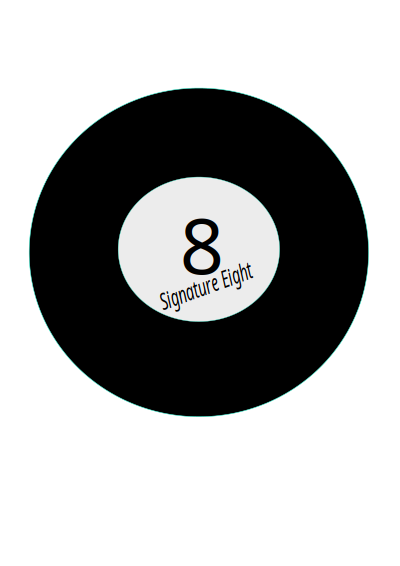 Signature eight clipart