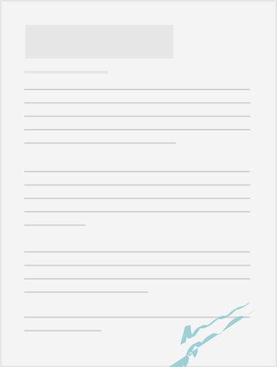 Signed document clipart