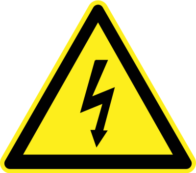 Signs Hazard Warning - Electricity clipart