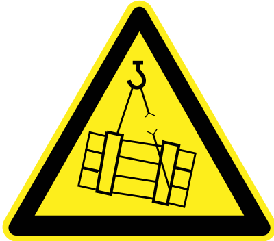 Signs Hazard Warning - falling cargo clipart