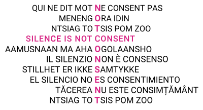 Silence is not consent Mazan rape trial clipart