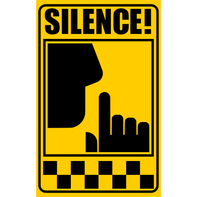 Silence Poster clipart