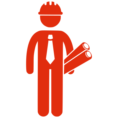 Silhouette Construction Man clipart