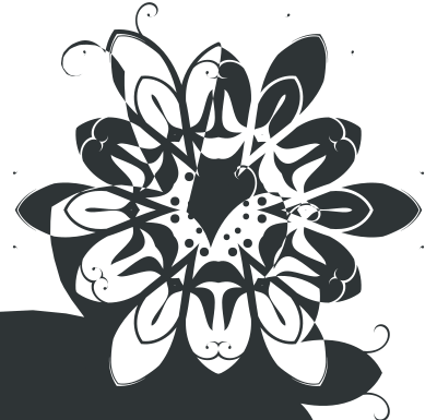 Silhouette Flourish Design 4 clipart