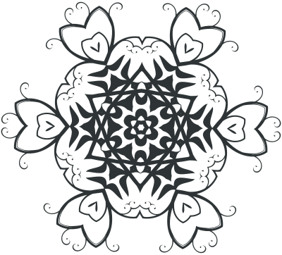 Silhouette Flourish Design 5 clipart