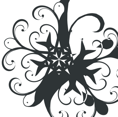 Silhouette Flourish Design 7 clipart