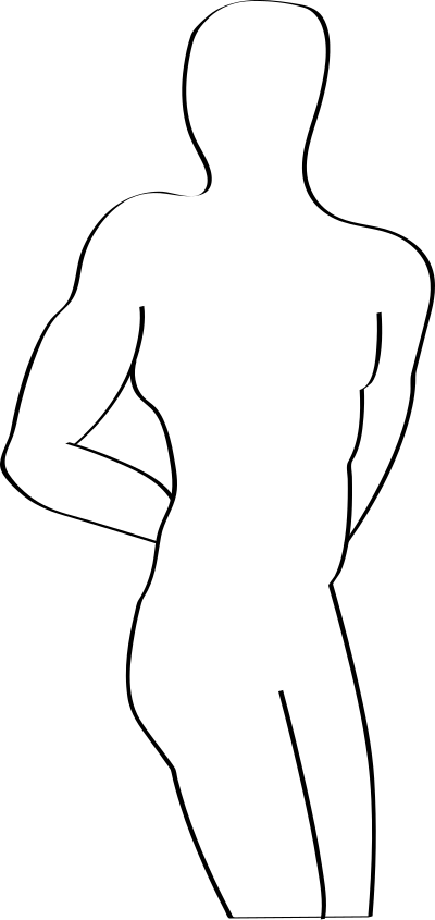 Silhouette of man clipart