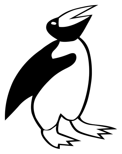 Silhouette - penguin clipart
