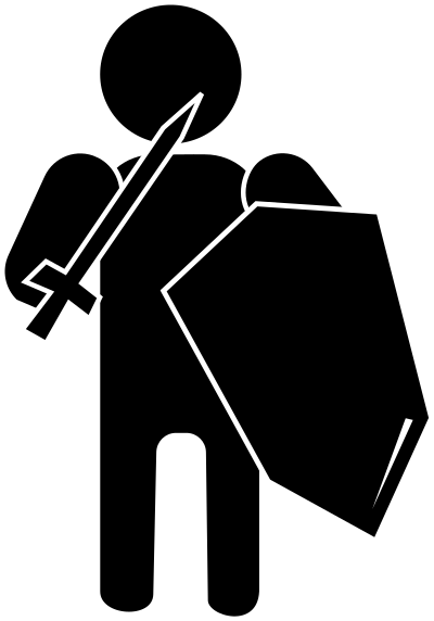Silhouette Soldier clipart