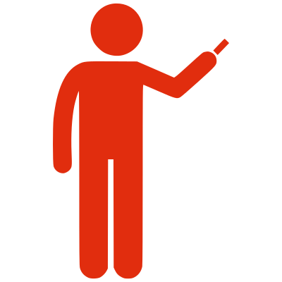 Silhouette teacher clipart