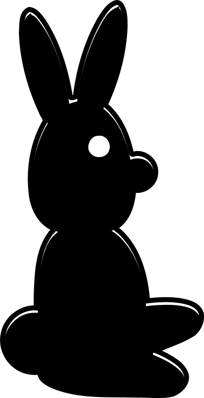 SilhouetteRabbit clipart