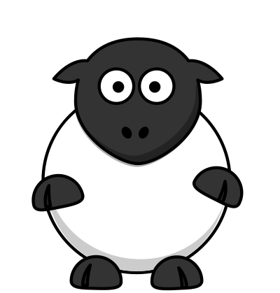Silly Sheep clipart
