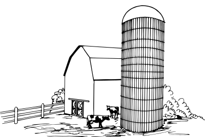 Silo clipart