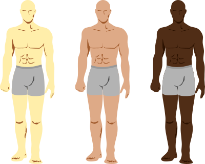 Siluetas personajes masculinos clipart