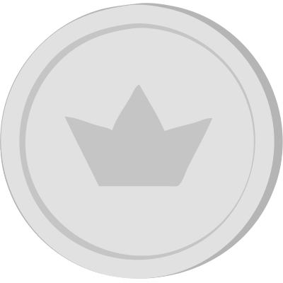 Silver coin clipart
