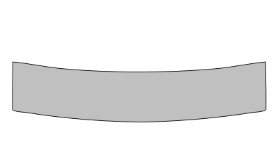 Silver curved banner clipart