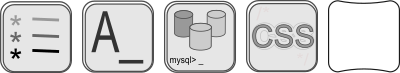 Silver icons. clipart