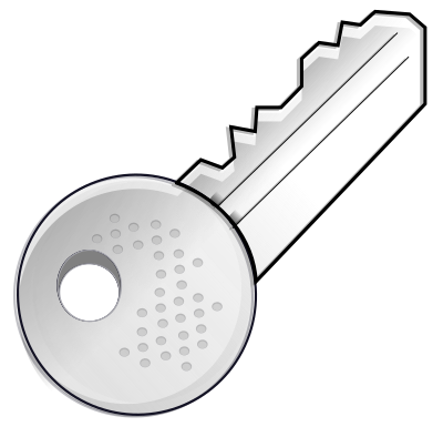 Silver Key clipart