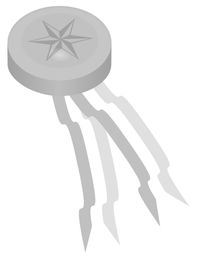 Silver Medallion clipart