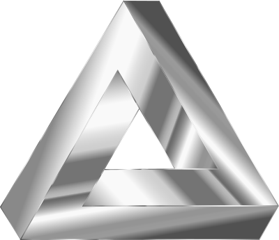 Silver Penrose Triangle clipart