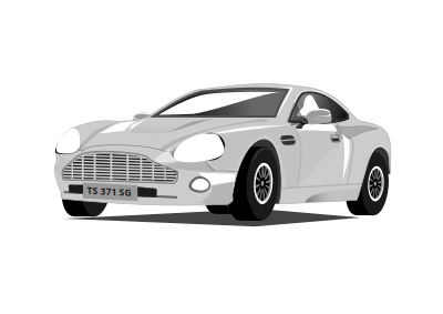 Silvery Car clipart