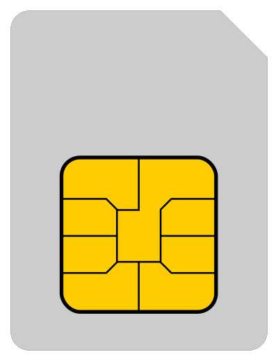 Sim Card - Mobile Phone clipart