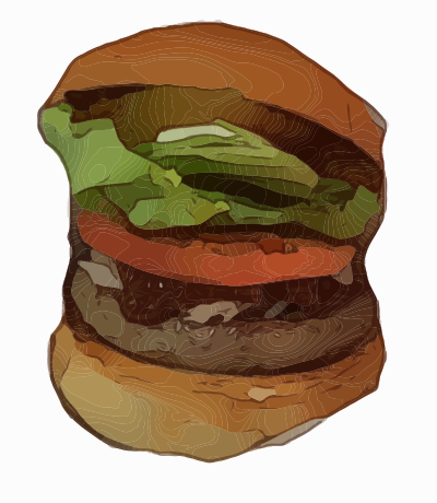 Simble Hamburger 2 clipart