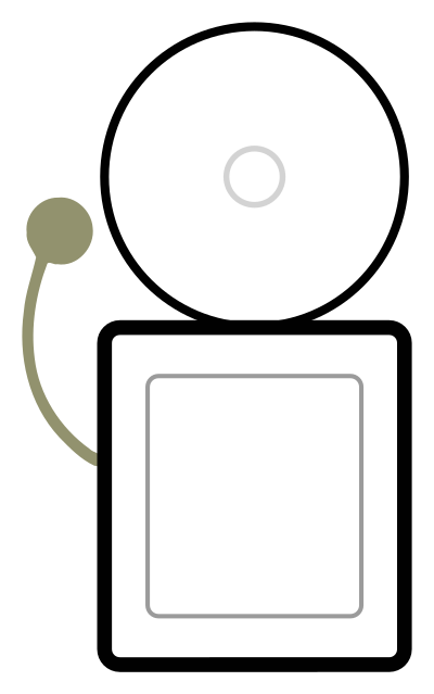 Simple Alarm colorized clipart